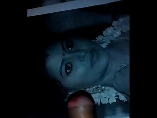 Indian Guy cumshot on actress Sneha Face